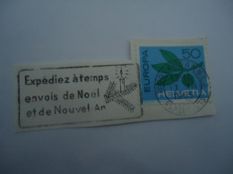 SWITZERLAND  USED STAMPS  EUROPA WITH POSTMARK1965 AND SLOGAN - 1965