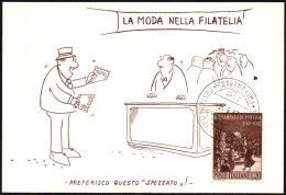 ITALIA SANREMO (IM) 1967 - MOSTRA FILATELICA "LA MODA MASCHILE NEL FRANCOBOLLO" - CARTOLINA UFFICIALE - M - Autres & Non Classés