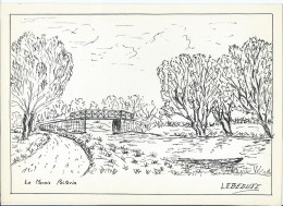 Art & Antiquités > Tableaux > Dessins   Le Marais Poitevin Veritable Encre Originale   De Bernard Le Beguec - Drawings