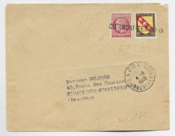 MAZELIN 1FR+50C BLASON GRIFFE CLERMONT FERRAND + TAD *P.P.* 4.6.1948 CLERMONT FERRAND LETTRE - 1945-47 Ceres (Mazelin)