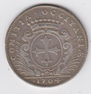 Louis XIV  - Jeton En Argent Des Etats Du Languedoc  1704 - Royaux / De Noblesse