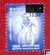 Sri Lanka Stamp 2011, Daul Drummer, SURCHARGE With Single Line, MNH - Sri Lanka (Ceylan) (1948-...)