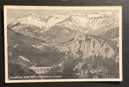 AK Litho Semmering Kalte Rinne, Raxalpe Und Polleroswand Gestempelt/o HÖHENKURART SEMMERING 1931 - Semmering