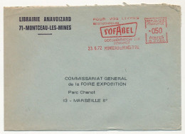 FRANCE - Env EMA "Pour Vos Livres, Bibliothèques Sofabel" - Montceau Les Mines - 23/6/1972 - EMA (Print Machine)