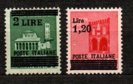 1945 - Italia - Luogotenenza  524/25 Monumenti Soprastampati    ------ - Nuevos