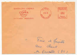 FRANCE - Env EMA "Quincaillerie Générale COPPA Rognac Outillage Industriel - 13 Rognac - 27/6/1972 - Freistempel