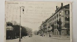 Neuchatel , Neuenburg NE, Strassenansicht, Schweiz, 1902 - Neuchâtel