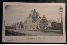 ATH - D.V.D. 7330 - L'Intérieur De La Gare - Circulé: 1901 - 2 Scans - Ath