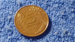 FRANSA- 1966-      5 CENT        XF - 5 Centimes