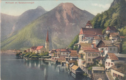 E1494) HALLSTATT Im Salzkammergut - Tolle Details Bootshäuser Häuser Berg U. Kirche DEtail ALT - Hallstatt