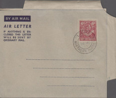 1952. NORTHERN RHODESIA.  Georg VI. AIR LETTER 6d Cancelled LUSAKA NORTHERN RHODESIA 26 JU 52.  - JF539892 - Nordrhodesien (...-1963)