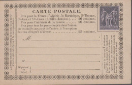1880. GUADELOUPE. CARTE POSTALE  Prix Pour La France, …. St-Thomas, St Jean Et Ste-Croix (Antilles Danoise... - JF539893 - Dinamarca (Antillas)