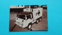 Leger MATERIAAL / VOERTUIG Ambulance / Rode Kruis ( Zie / Voir > SCAN ) GEEN Negatief In Bezit ( Blanco Rug ) 4 Stuks ! - Vehículos