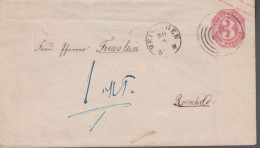 1865. THURN UND TAXIS. 3 DREI KREUZER Envelope Cancelled MEININGEN 30 9.  - JF539947 - Storia Postale