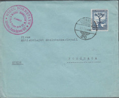 1931. TÜRKIYE. Fine Blu Commercial Envelope To Forshaga, Sweden With 12½ Krs. 2me CONFERENCE ... (Michel 941) - JF539986 - Brieven En Documenten