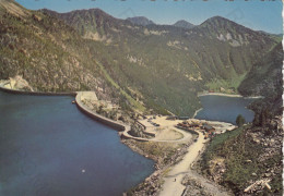 CARTOLINA  VALLEE D'AURE,HAUTES PYRENEES,FRANCIA-LE LAC DE CAPDELONG ET SON BARRAGE 2.110m-LE LAC D'OREDON-NON VIAGGIATA - Vielle Aure