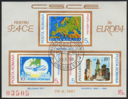 Rumänien 1981 - Mi-Nr. Block 183 Gest / Used - Europa - KSZE - Usati