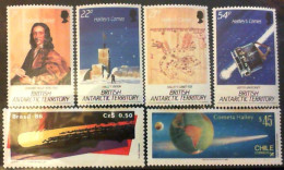 BRITISH ANTARCTIC TERRITORY , 1986.- Halley’s Comet, Giotto. - Other & Unclassified