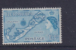 BERMUDA  - 1953 Elizabeth II Definitive 1s3d Hinged Mint - Bermudes