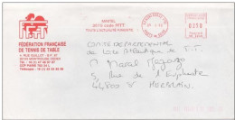 France, Table Tennis,FFTT French Table Tennis Federation, Meter Cancel - Tenis De Mesa