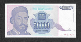 Jugoslavia - Banconota Non Circolata FdS UNC Da 50.000 Dinari P-130a - 1993 #19 - Yougoslavie