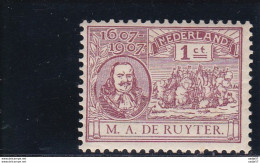 Netherlands Pays Bas Nederland 1907 NVPH 88** - Nuevos