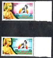 Egypt 2001 National Council For Women, 1st Anniv. 2V  MNH - Ongebruikt