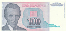 JUGOSLAVIA 100 DINARA -UNC - Yougoslavie