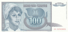 JUGOSLAVIA 100 DINARA (2) -UNC - Yougoslavie