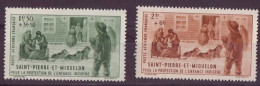 Saint Pierre Et Miquelon - Poste Aérienne - YT N° 1 Et 2 ** Avec N° 3 - Neuf Sans Charnière - Neufs