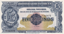 British Armed Forces 5 Pounds (2nd Series) UNC - British Troepen & Speciale Documenten