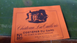 198 / ETIQUETTE DE VIN CHATEAU LA TUILERIE  COSTIERES DU GARD - Otros & Sin Clasificación