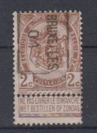 BELGIË - OBP - 1901 - Nr 53 (n° 380 B - BRUXELLES "01") - (*) - Roulettes 1900-09