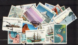 AUSTRALIAN ANTARCTIC. 25 Timbres Oblitérées, Tous Grands Formats. Bonne Qualité  # 5 - Mezclas (max 999 Sellos)