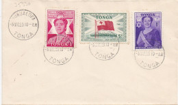 35330# TONGA QUEEN SALOTE REINE LETTRE Obl NUKUALOFA 5 MARS 1959 - Tonga (...-1970)