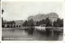 Esperanto-Karte, Amsterdam, Amstel Mit Amstelhotel, Gelaufen 1936 - Esperanto