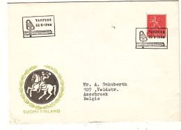 Finlande - Lettre De 1966 - Oblit Tampere - Trains - - Storia Postale