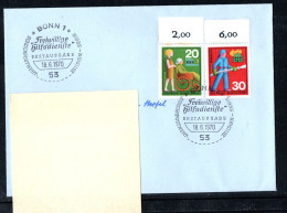 Bund 1970: Mi.-Nr. 631 + 632:  FDC  Hilfsdienste       (F001) - 1961-1970