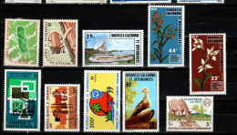 NOUVELLE CALEDONIE ANNEE 1977  COMPLETE 406/415  LUXE NEUF SANS CHARNIERE - Années Complètes