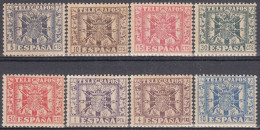 ESPAÑA TELEGRAFOS 1949 Nº 85/92 NUEVO, CON FIJASELLOS - Telegrafi