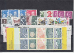Sweden 1980 - Full Year MNH ** Excluding Discount Stamps - Años Completos