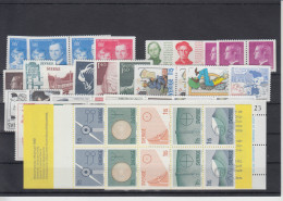 Sweden 1980 - Full Year MNH ** Excluding Discount Stamps - Années Complètes