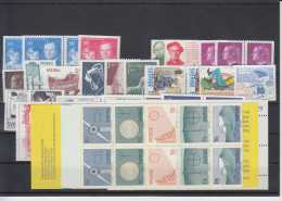 Sweden 1980 - Full Year MNH ** Excluding Discount Stamps - Volledig Jaar