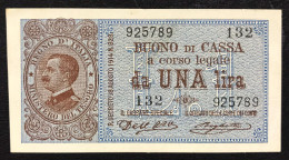 1 LIRA VITTORIO EMANUELE III° 21 09 1914 Sup+ OTTIMO E INTERESSANTE BIGLIETTO  LOTTO 4674 - Italië – 1 Lira