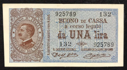 1 LIRA VITTORIO EMANUELE III° 21 09 1914 Sup+ OTTIMO E INTERESSANTE BIGLIETTO  LOTTO 4674 - Italia – 1 Lira