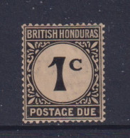 BRITISH HONDURAS  - 1923 Postage Due 1c  Hinged Mint - Honduras Británica (...-1970)