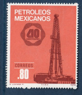 Mexique, Mexico, **, Yv 858, Mi 1578, Extraction Du Pétrole, Derrick, - Petróleo
