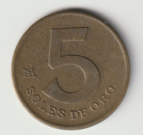 PERU 1980: 5 Soles De Oro, KM 271 - Pérou