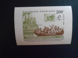 POLYNESIE YT BF 15 BICENTENAIRE DE LA REVOLUTION FRANCAISE** - Blocks & Sheetlets