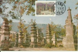 Carte Maximum - Chine - The Forest Of Stupas - Cartoline Maximum